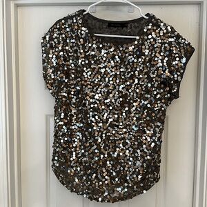 Sequin loose fitted top